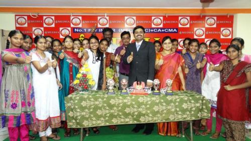 SRI MEDHA DIRECTOR WITH INTER TOP MARKS STUDENTS