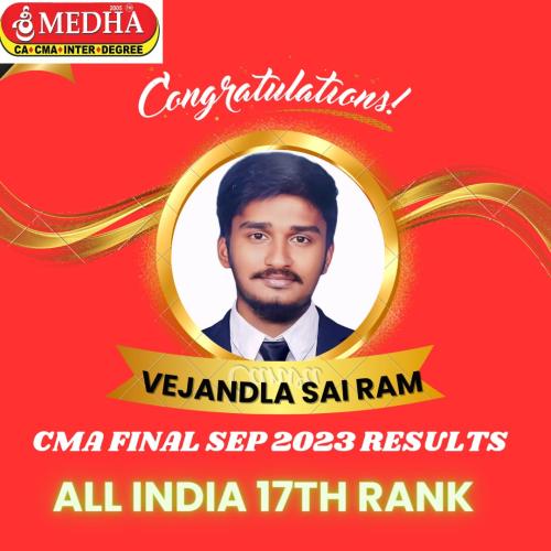 CMA RESULTS DECLARED ON SEPT 26TH-2