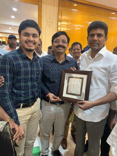 Felicitating Dr. Pemmasani Chandrasekhar Garu-2